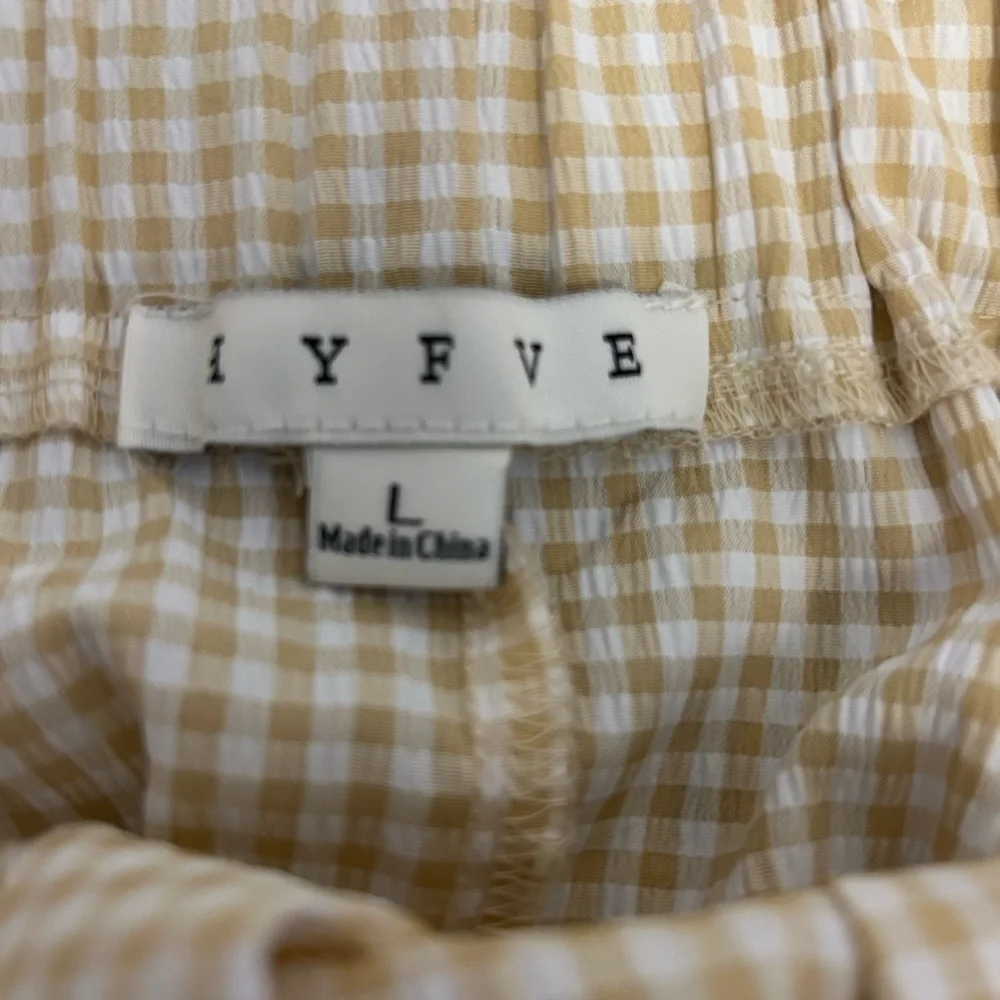 HYFVE cream gingham